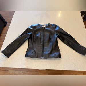 Bagatelle Genuine Black Leather Jacket Style 9072 Women’s Size Medium